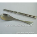 Korean style stainless steel chopsticks and spoon set